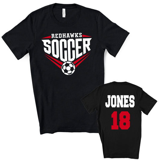 Soccer Team Personalized Design Unisex Soft Bella + Canvas Jersey T Shirt - 3001