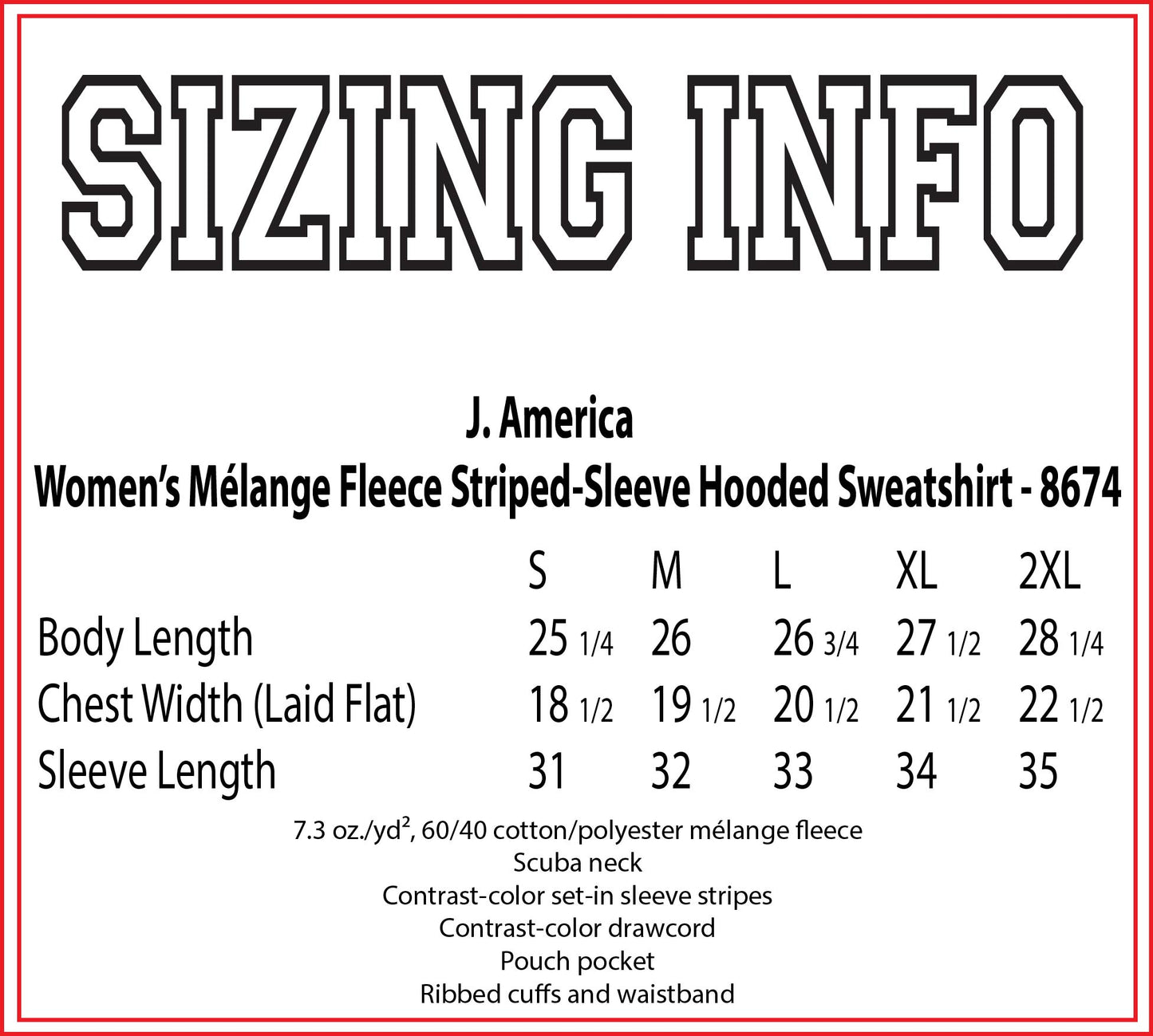 Patriots Football Glitter Design Red J. America Melange Fleece Striped-Sleeve Hooded Sweatshirt-3.18500
