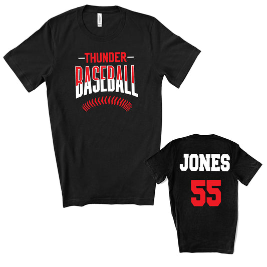 Baseball Team Personalized Design Unisex Soft Bella + Canvas Jersey T Shirt - 3001
