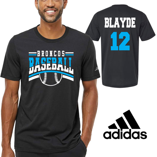 Baseball Team Personalized Design Unisex Adidas Cotton Blend T Shirt - 17.A556