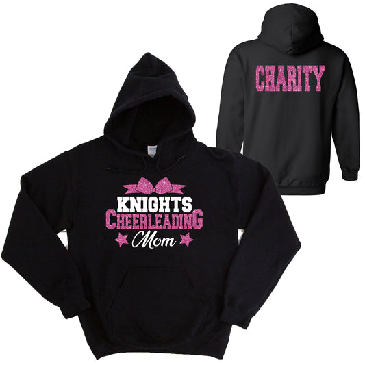 Cheer Team Glitter Design Gildan Heavy Cotton Blend Hoodie Sweatshirt - 3.18500