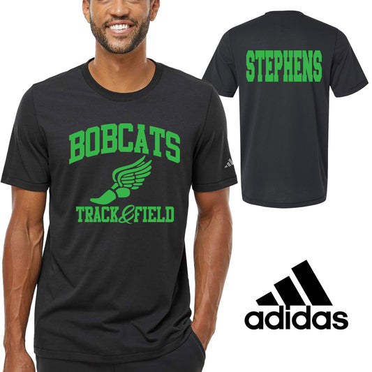Track Team Personalized Design Unisex Adidas Cotton Blend T Shirt - 3.A556