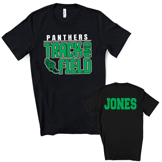 Track and Field Personalized Design Unisex Soft Bella + Canvas Jersey T Shirt - 7.3001
