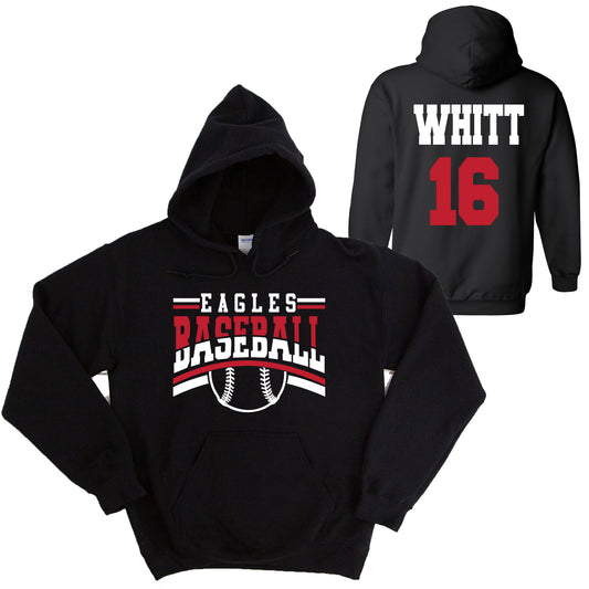 Baseball Team Design Gildan Heavy Cotton Blend Hoodie Sweatshirt - 17.18500