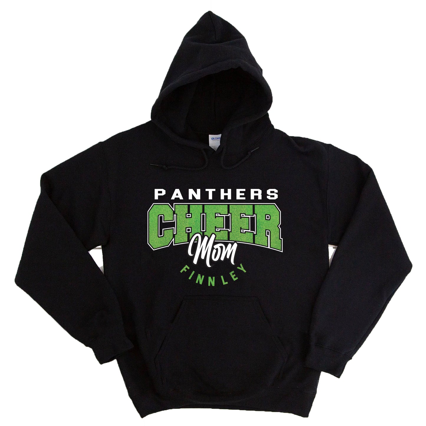 Cheer Mom Glitter Design Gildan Heavy Cotton Blend Hoodie Sweatshirt - 2.18500