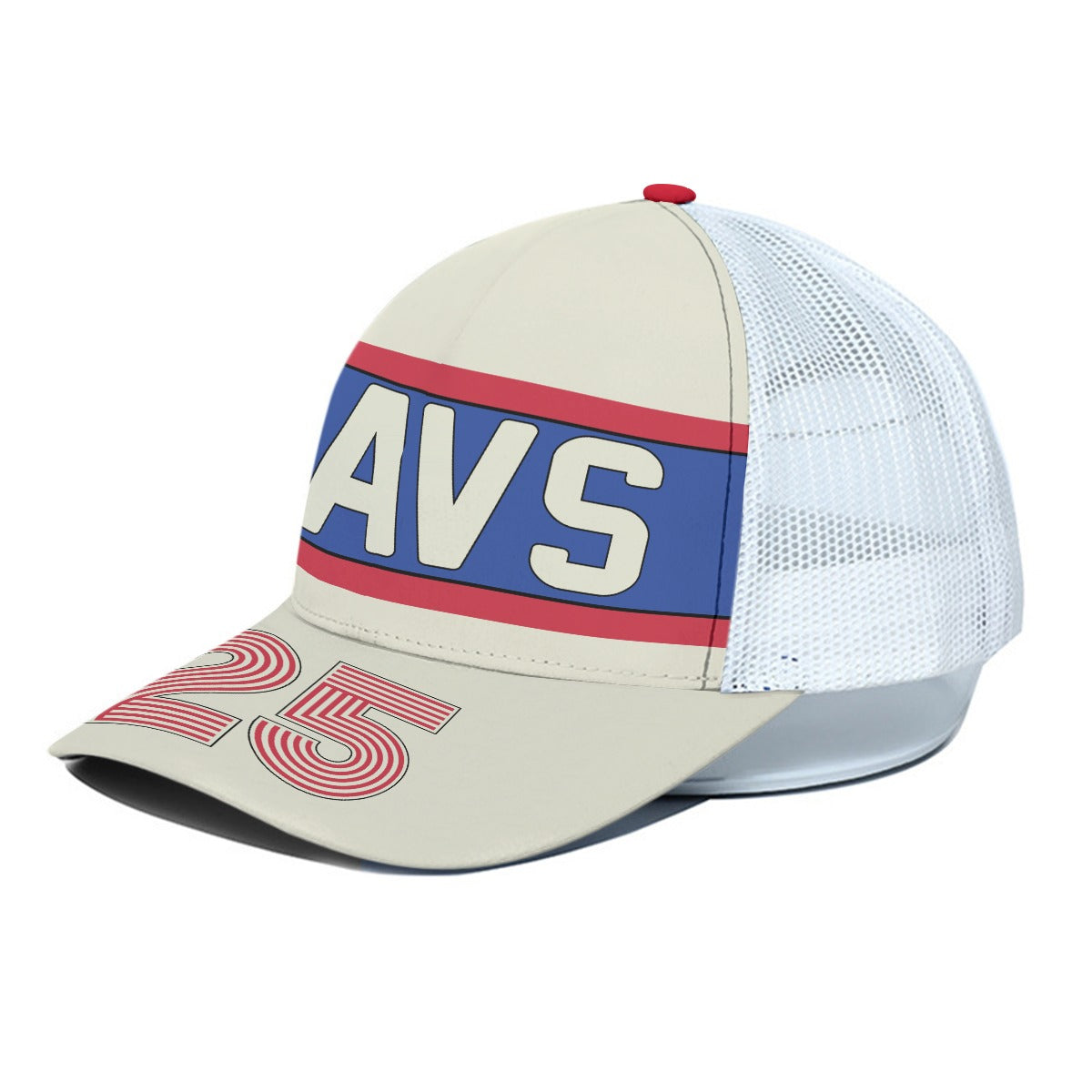 Mavs Basketball Trucker Hat with White Mesh