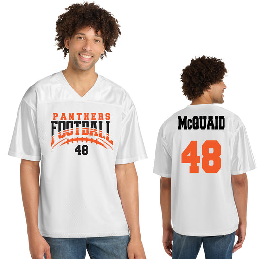 Panthers Football Design Unisex White Sport-Tek Replica Football Jersey - ST307