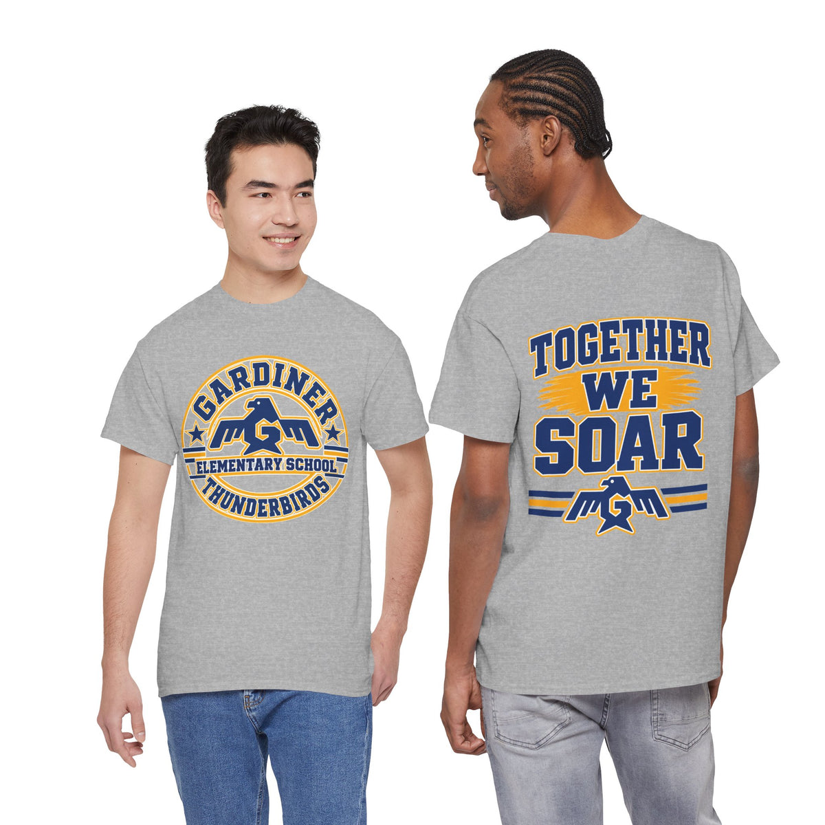 Gardiner Elementary Thunderbirds - Together We Soar - Unisex Cotton Tee Shirt