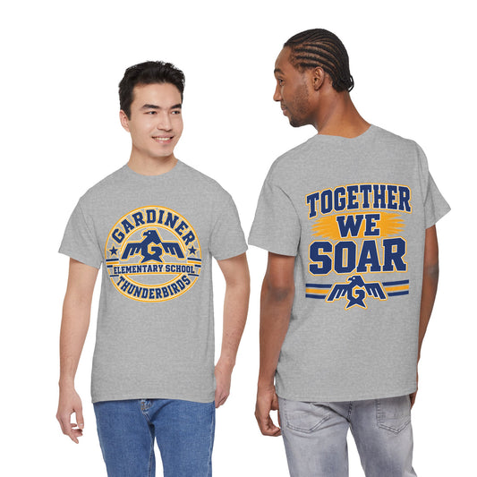 Gardiner Elementary Thunderbirds - Together We Soar - Unisex Cotton Tee Shirt