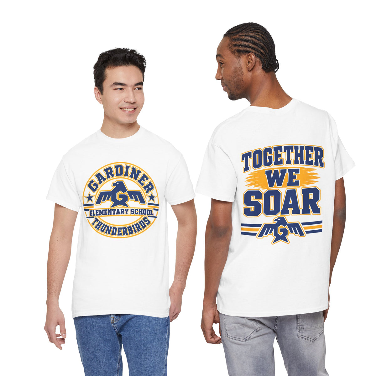 Gardiner Elementary Thunderbirds - Together We Soar - Unisex Cotton Tee Shirt