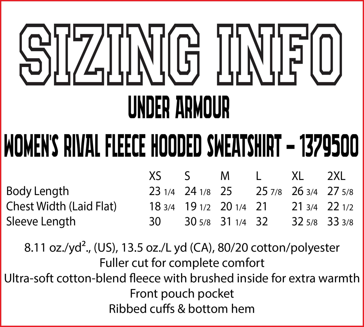 Football Mom Glitter Design Under Armour Women's Rival Fleece Hoodie Sweatshirt - 1379500 (Copy)