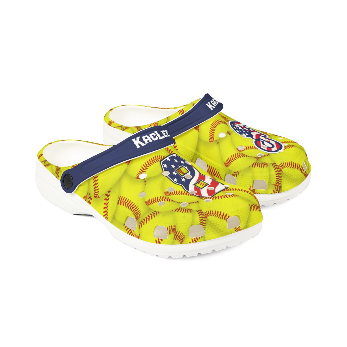 Personalized Custom Fillies Softball Eva Rubber Clogs