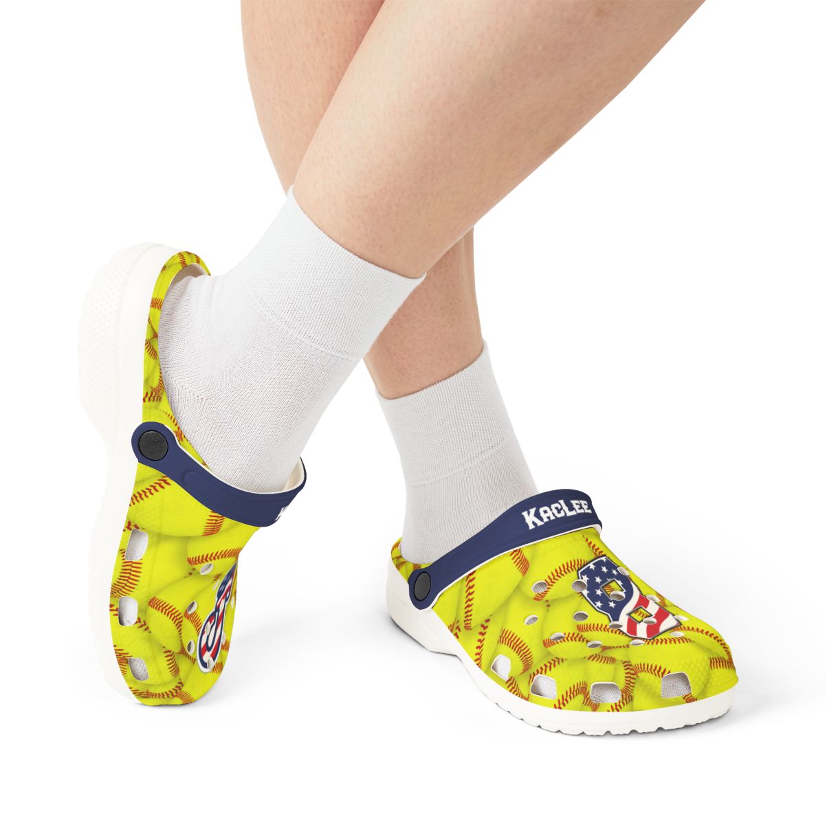 Personalized Custom Fillies Softball Eva Rubber Clogs
