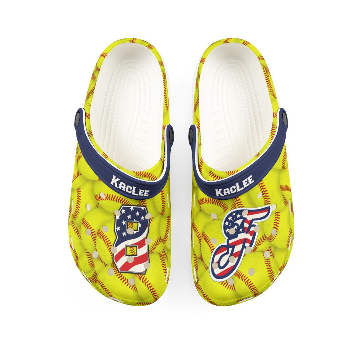Personalized Custom Fillies Softball Eva Rubber Clogs