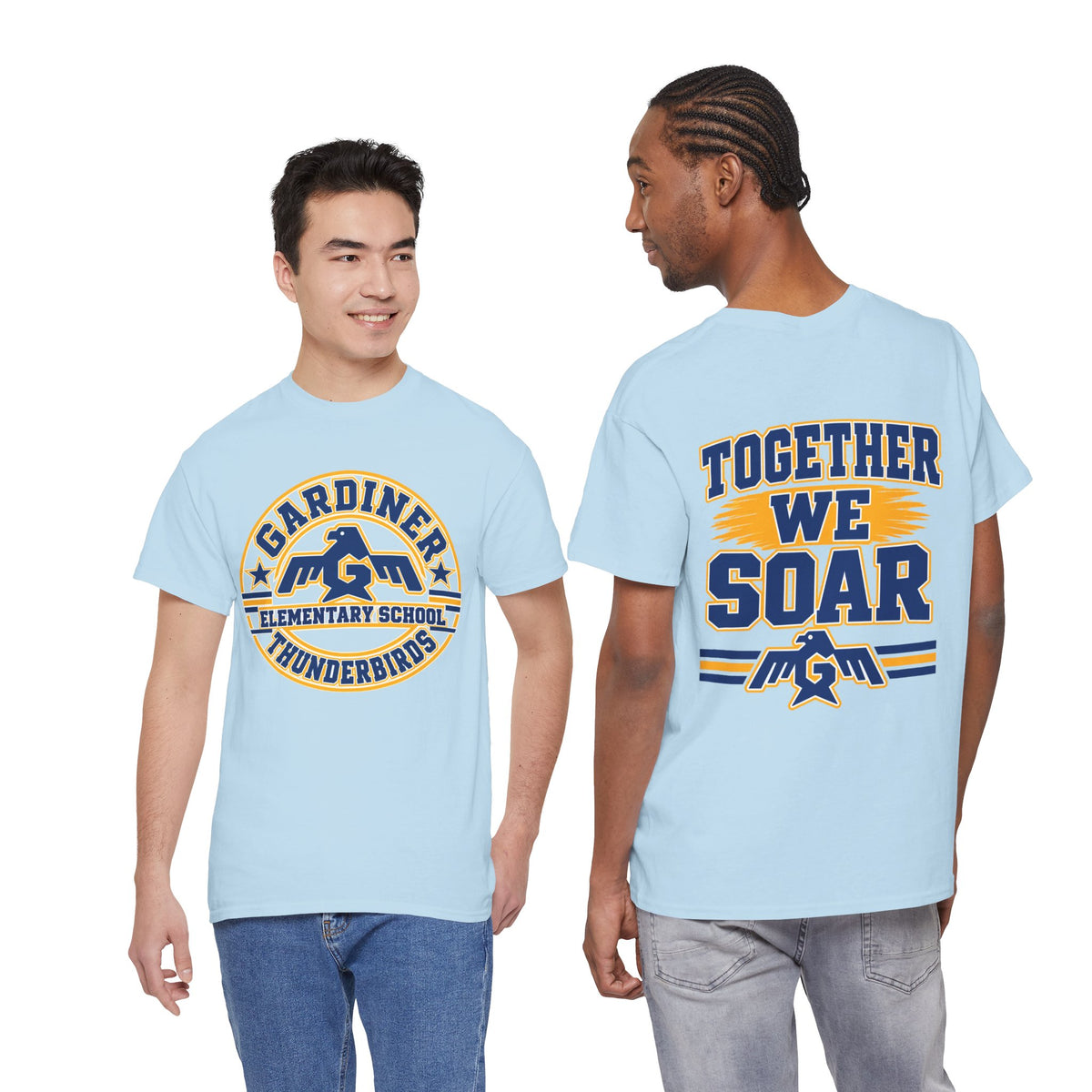 Gardiner Elementary Thunderbirds - Together We Soar - Unisex Cotton Tee Shirt