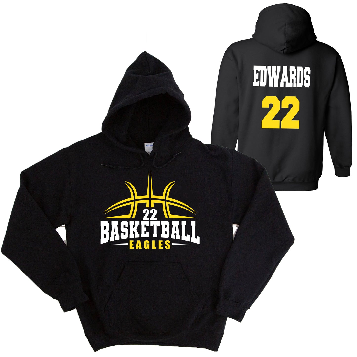 Basketball Team Design Gildan Heavy Cotton Blend Hoodie Sweatshirt - 201.18500