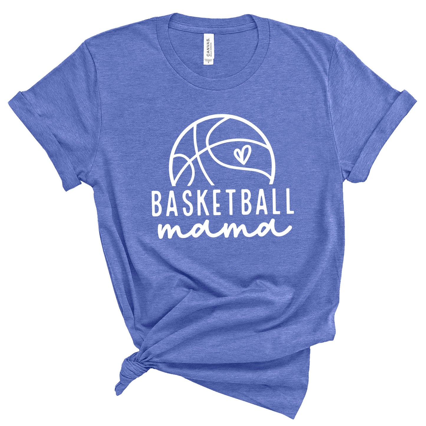 Basketball Mama Bella+Canvas Heather Cotton Jersey Tee Shirt - 102.3001