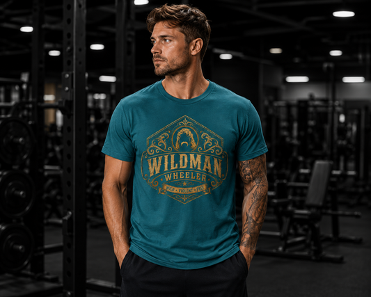 Wildman Wheeler Wild Violent Free Bella Canvas Cotton Unisex Jersey Marine Blue T Shirt