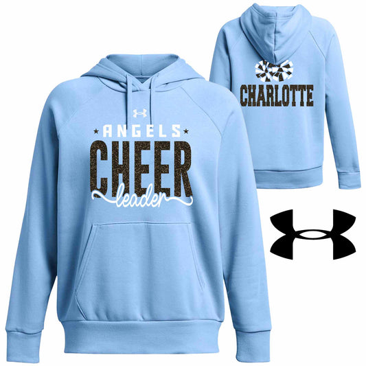 Cheerleader Glitter Design Under Armour Women's Rival Fleece Hoodie Sweatshirt - 1379500