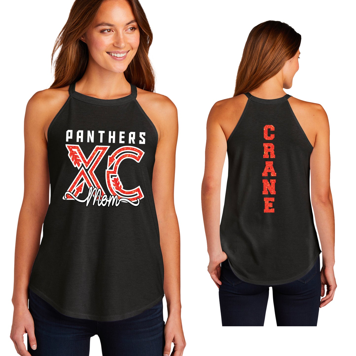 Oak Grove Panthers Cross Country Mom Women's Tri-Blend Rocker Tank by District