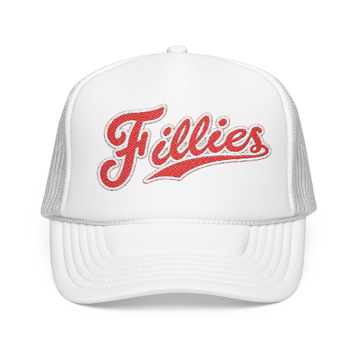 Fillies Softball Embroidered Foam Trucker Hat