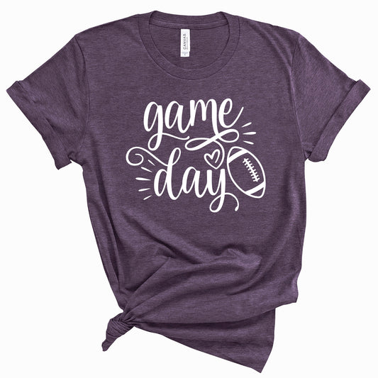 Football Gameday Bella+Canvas Heather Cotton Soft Jersey Tee Shirt - 3001