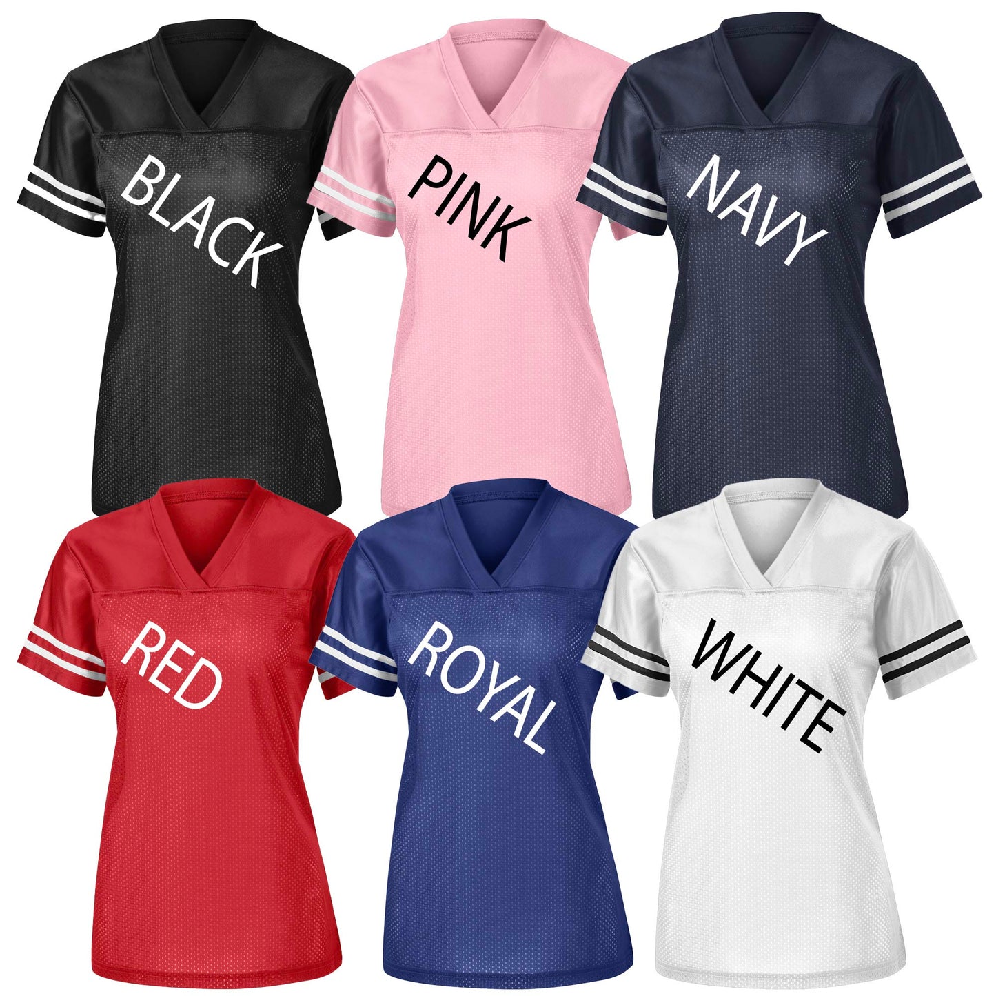 Senior Football Mom Glitter Team Design Women's Sport-Tek Replica Football Jersey - LST307