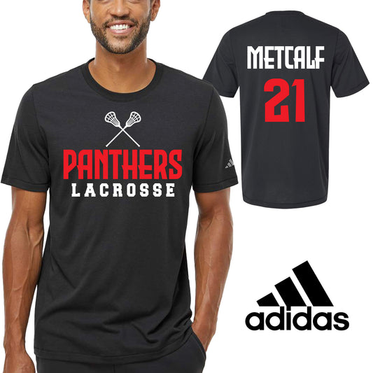 Lacrosse Team Personalized Design Unisex Adidas Cotton Blend T Shirt - A556