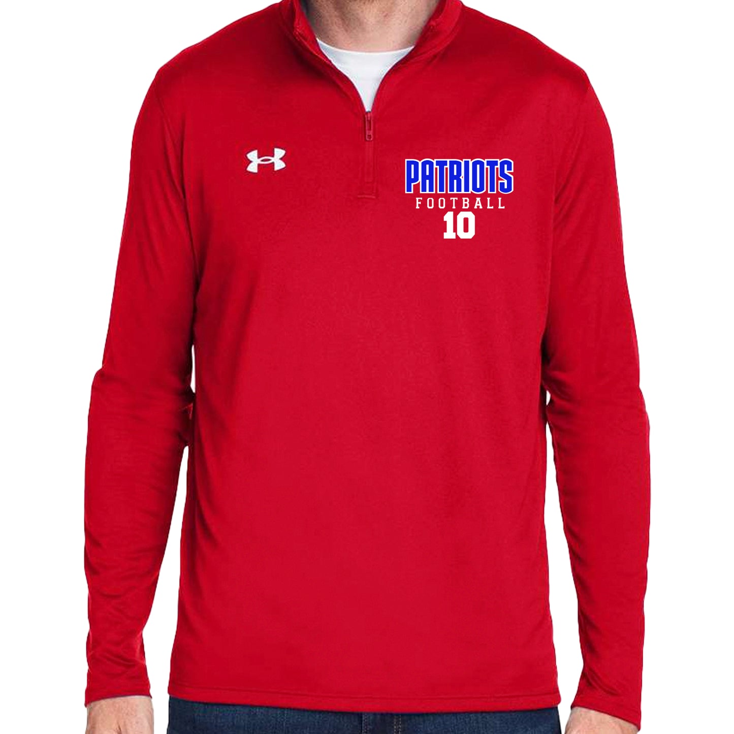 Patriots Football Team Under Armour Men's Team Tech™ Quarter-Zip Pullover - 1376844