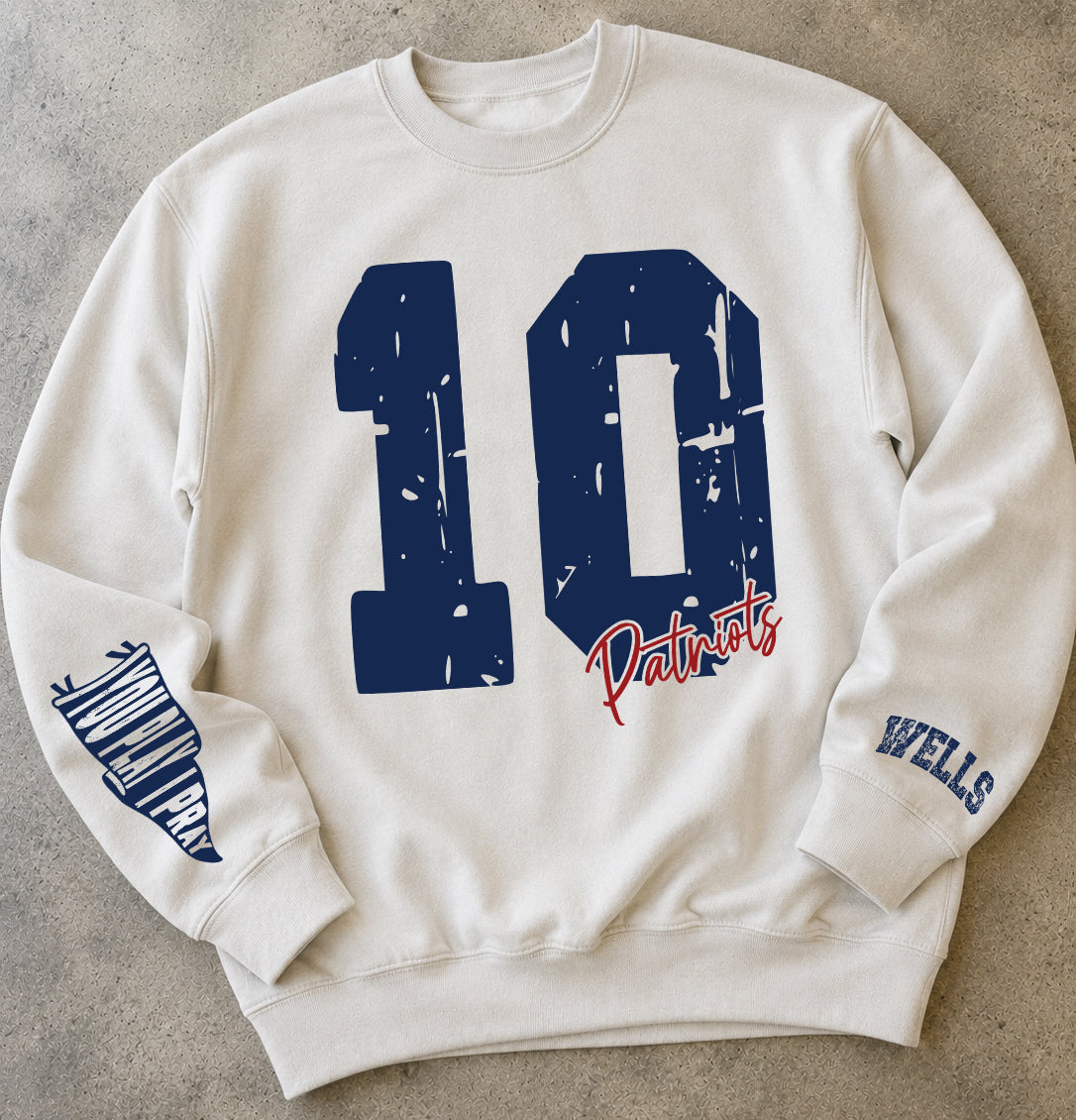 Patriots Football Team Design Unisex Gildan Sweatshirt You Play I Pray - 18000