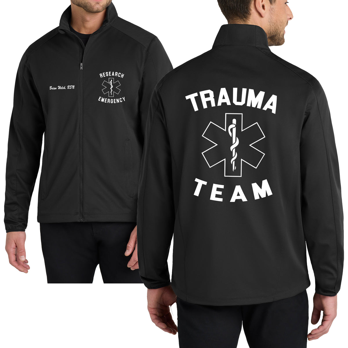 Research Trauma Team Alt -Men's Active Soft Shell Jacket by Port & Co