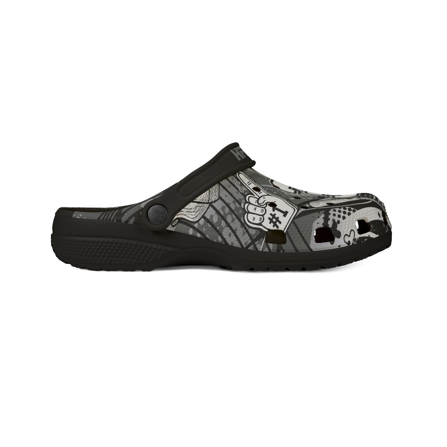 Right Outside View Gray Velocity Clog