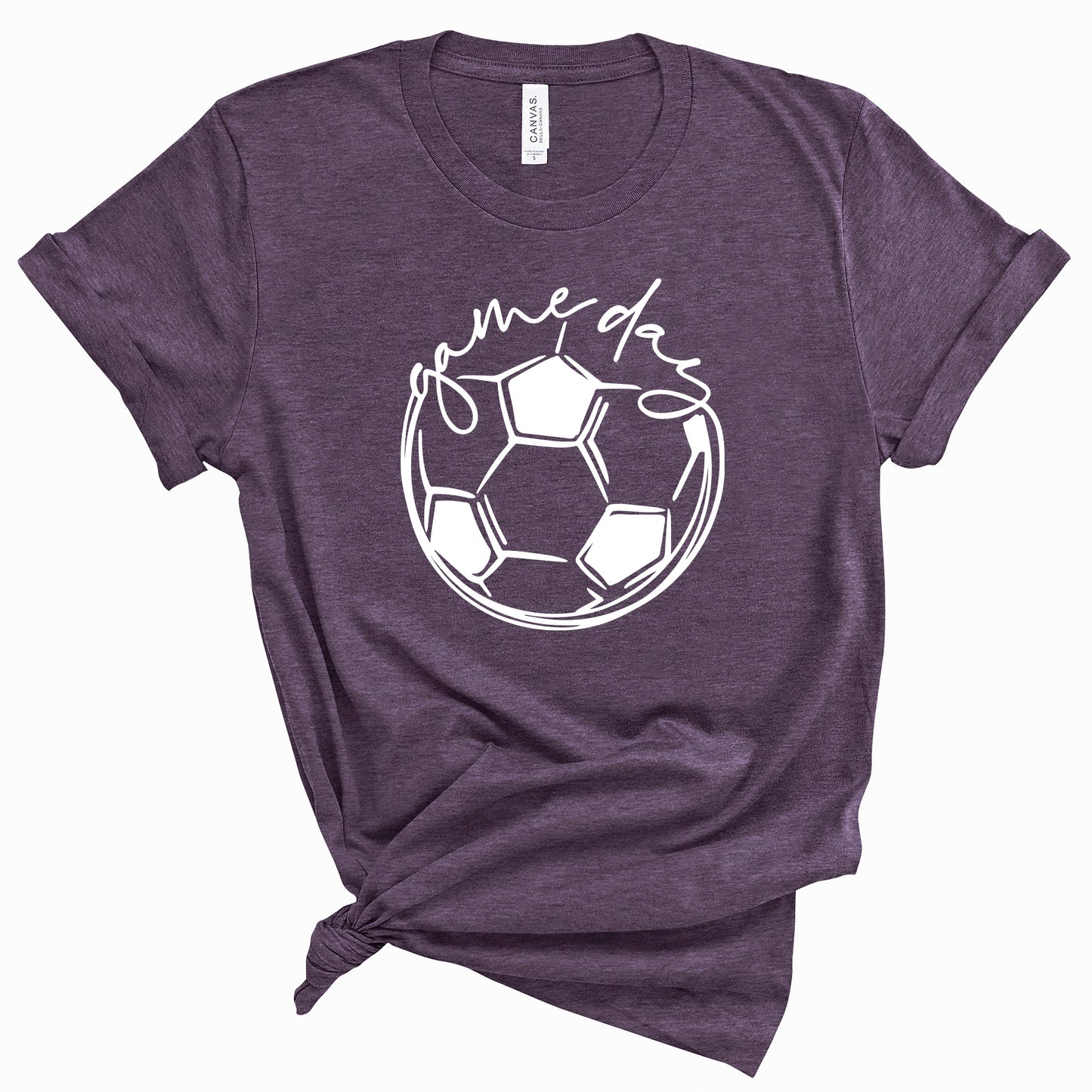 Soccer Gameday Bella+Canvas Heather Cotton Jersey Tee Shirt - 3001