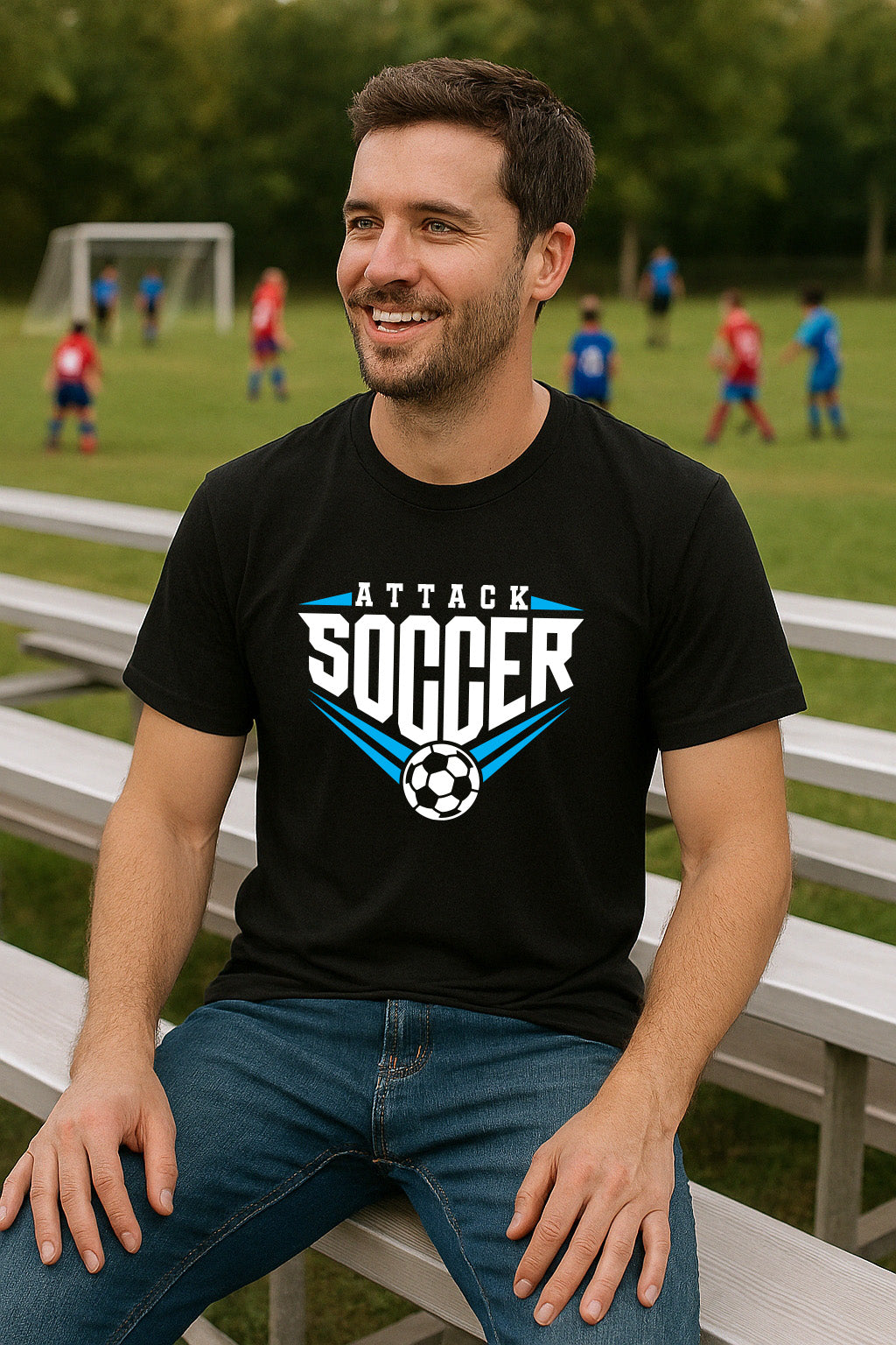 Soccer Team Personalized Design Unisex Soft Bella + Canvas Jersey T Shirt - 3001