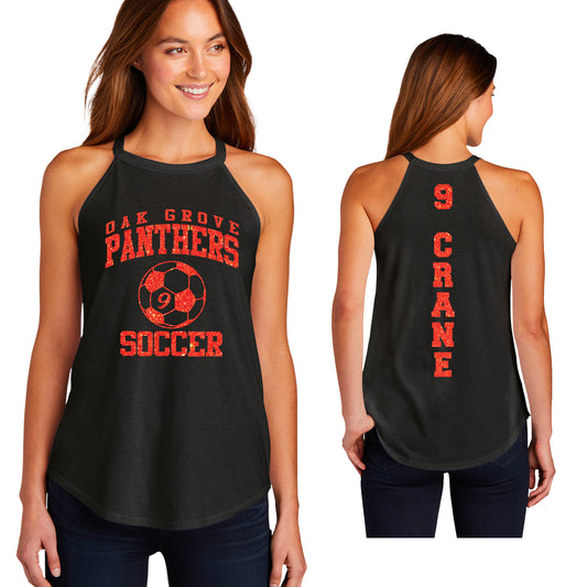 Oak Grove Panthers Soccer Women's Tri-Blend Rocker Tank by District