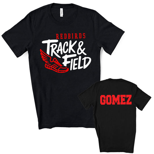 Track and Field Personalized Design Unisex Soft Bella + Canvas Jersey T Shirt - 13.3001