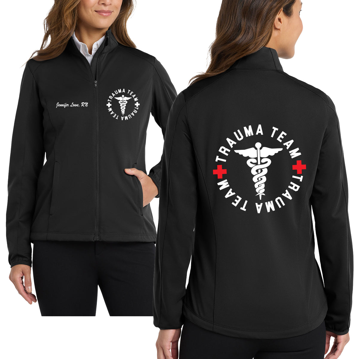 Trauma Team -Women's Active Softshell Jacket by Port & Co