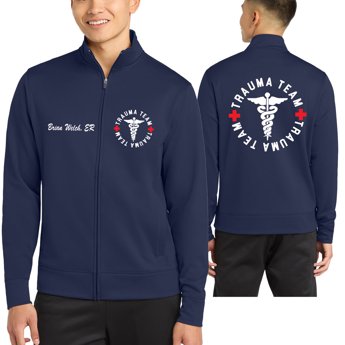 Trauma Team - Men's Sport-Wick Fleece Full Zip Jacket by Sport-Tek