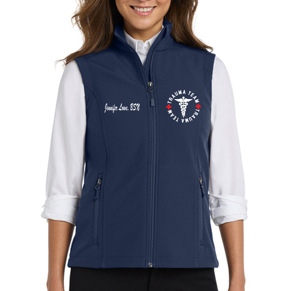 Trauma Team  - Women's Core Soft Shell Vest by Port & Co - L325
