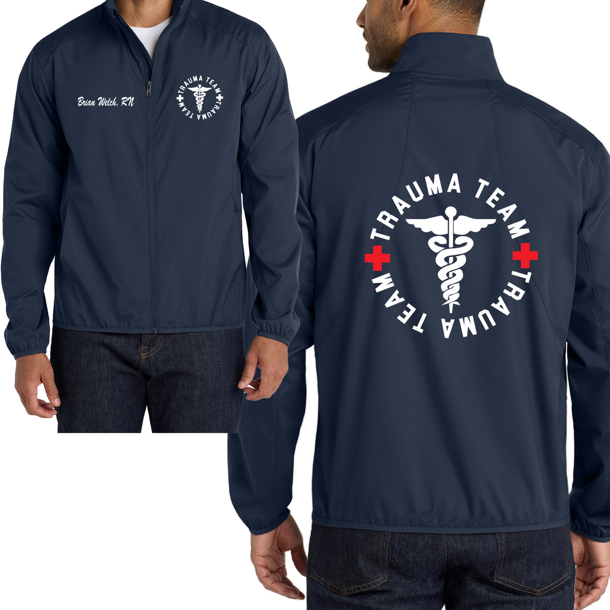 Trauma Team -Men's Zephyr Full-Zip Jacket by Port & Co