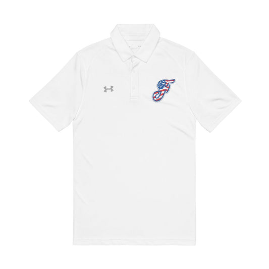 Fillies Softball White Under Armour Embroidered Short Sleeve Polo