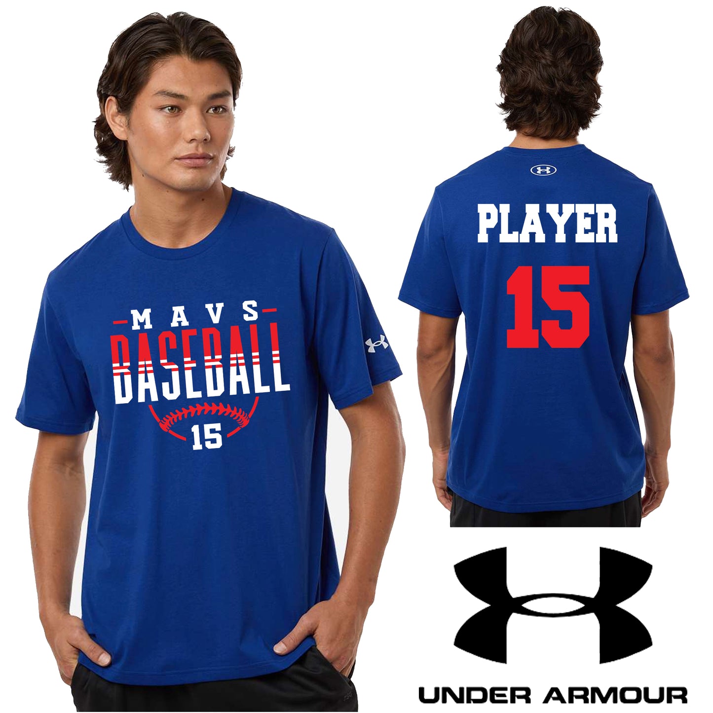 Mavs Baseball Men's Under Armour Athletic 2.0 T Shirt - 1383264