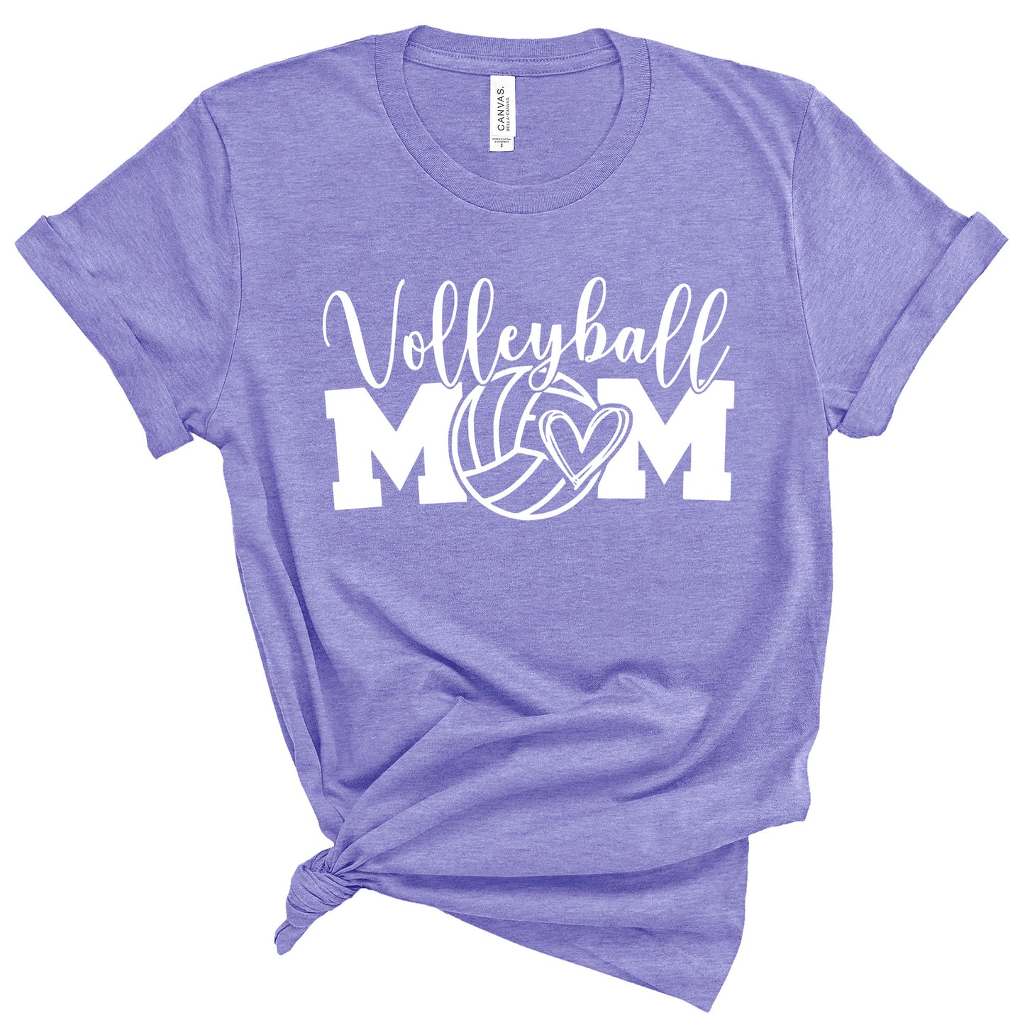 Volleyball Mom Bella+Canvas Heather Cotton Jersey Tee Shirt - 3001