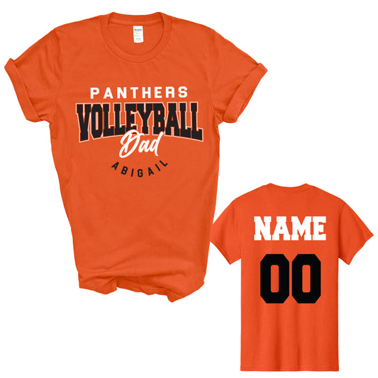 Oak Grove Middle School Panthers Dad Volleyball Gildan Unisex Tee Shirt with Personalization
