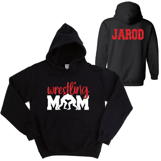 Wrestling Team Glitter Design Gildan Heavy Cotton Blend Hoodie Sweatshirt - 101.18500