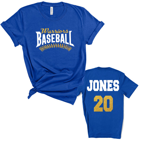 Baseball Design Personalized Glitter Design Unisex Soft Bella + Canvas Jersey T Shirt - 3001 (Copy)