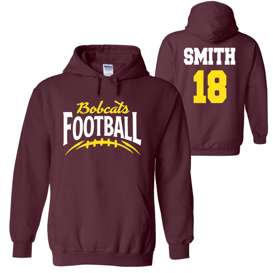 Football Team Design Gildan Heavy Cotton Blend Hoodie Sweatshirt - 102.18500
