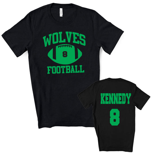Football Team Personalized Design Unisex Soft Bella + Canvas Jersey T Shirt - 3001