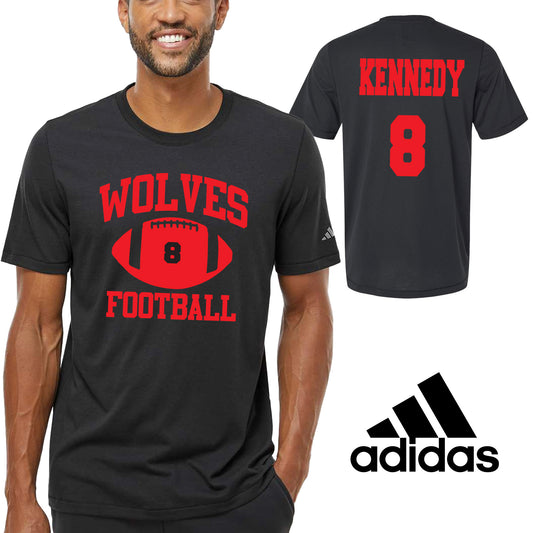 Football Team Personalized Design Unisex Adidas Cotton Blend T Shirt - A556