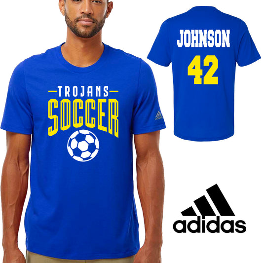 Soccer Team Personalized Design Unisex Adidas Cotton Blend T Shirt - A556
